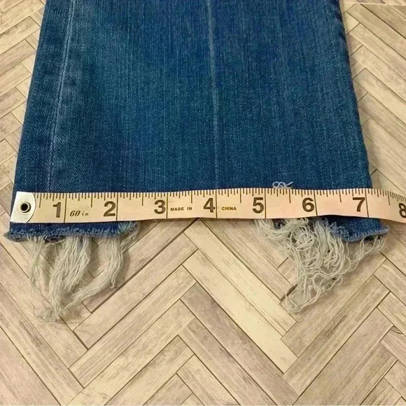 Madewell Cali Demi-Boot Jeans in Preston Wash Raw-Hem Edition Size 26 - Picture 10 of 13